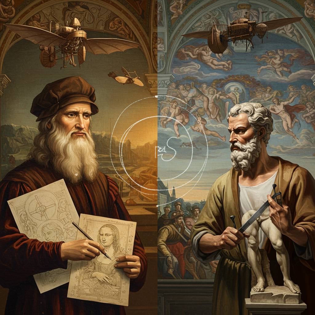 viewpath20251025_011050_d4e7622b1473f4d41fbfb4c20a6c4852 ダ・ヴィンチとミケランジェロ: 天才たちの知られざる確執と友情