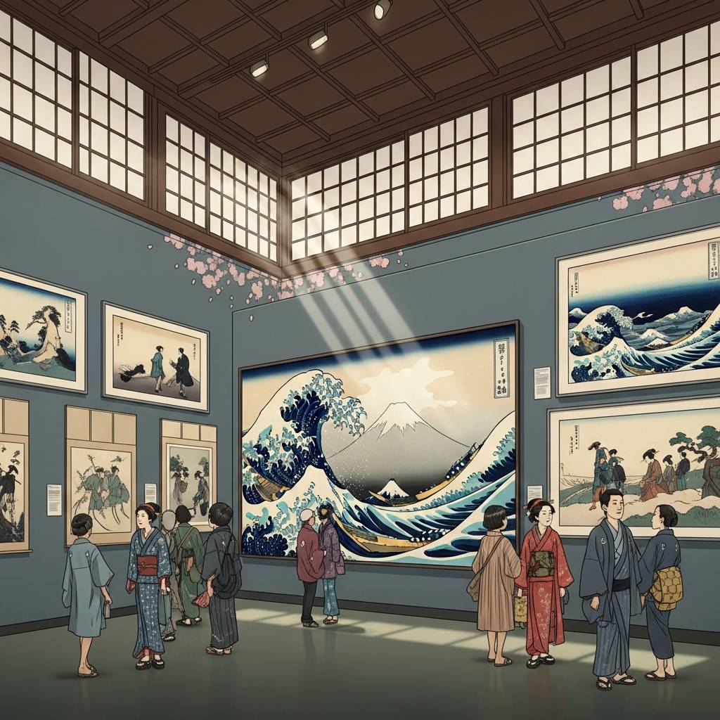 viewpath20260117_023640_51b12dafa7cd465830da9feef4431a96 東京国立近代美術館で出会う葛飾北斎の世界:浮世絵が語る江戸の日常と非日常