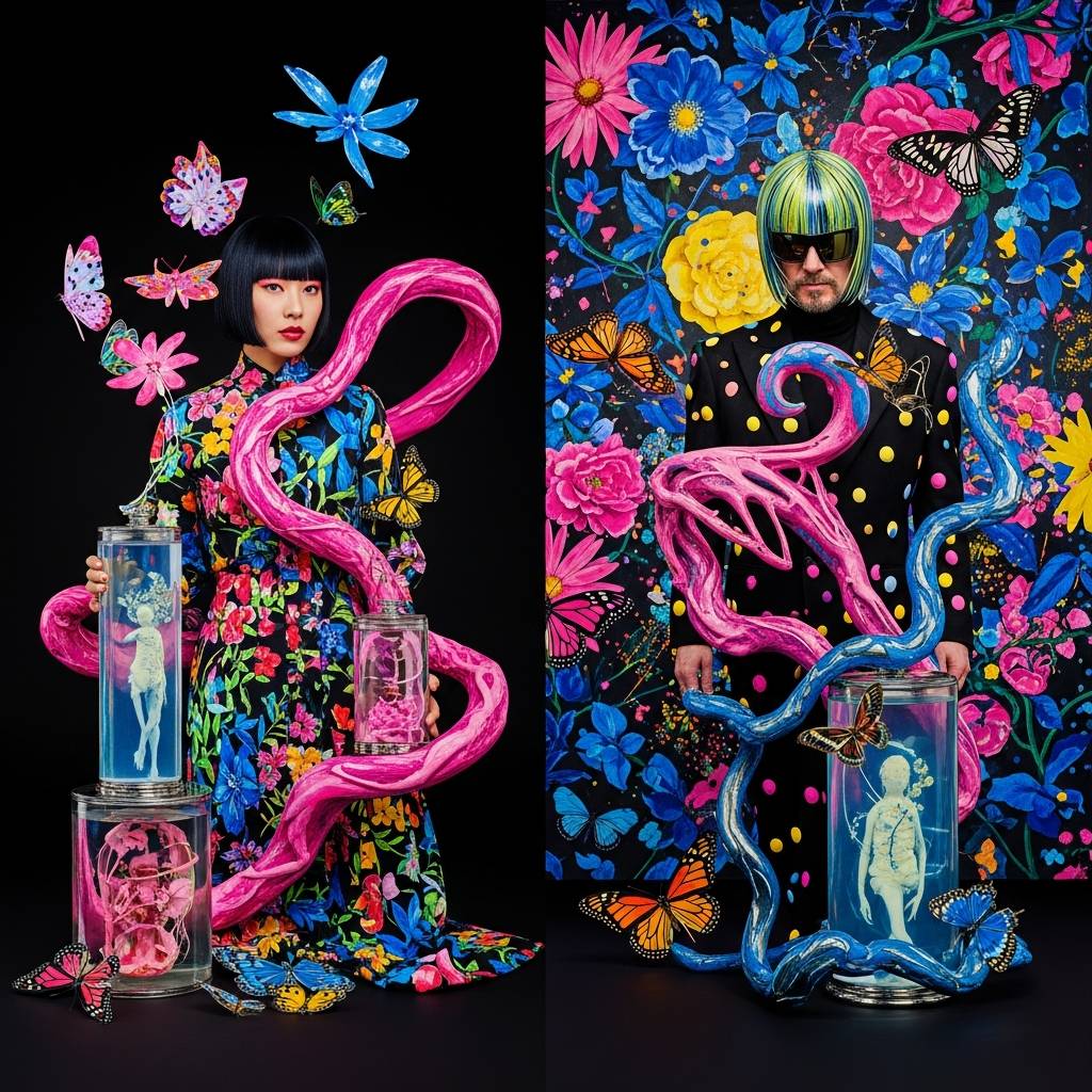 viewpath20260125_005357_510d3c1424bcb217e9a56563d3f0b646 蜷川実花×ダミアン・ハースト:衝撃的な色彩表現で世界を変える芸術家たち